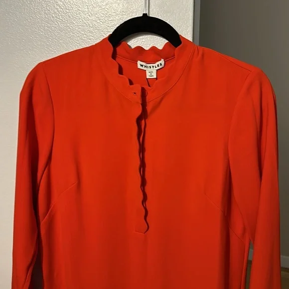 Whistles UK red shift dress- size 2 - Picture 2 of 3